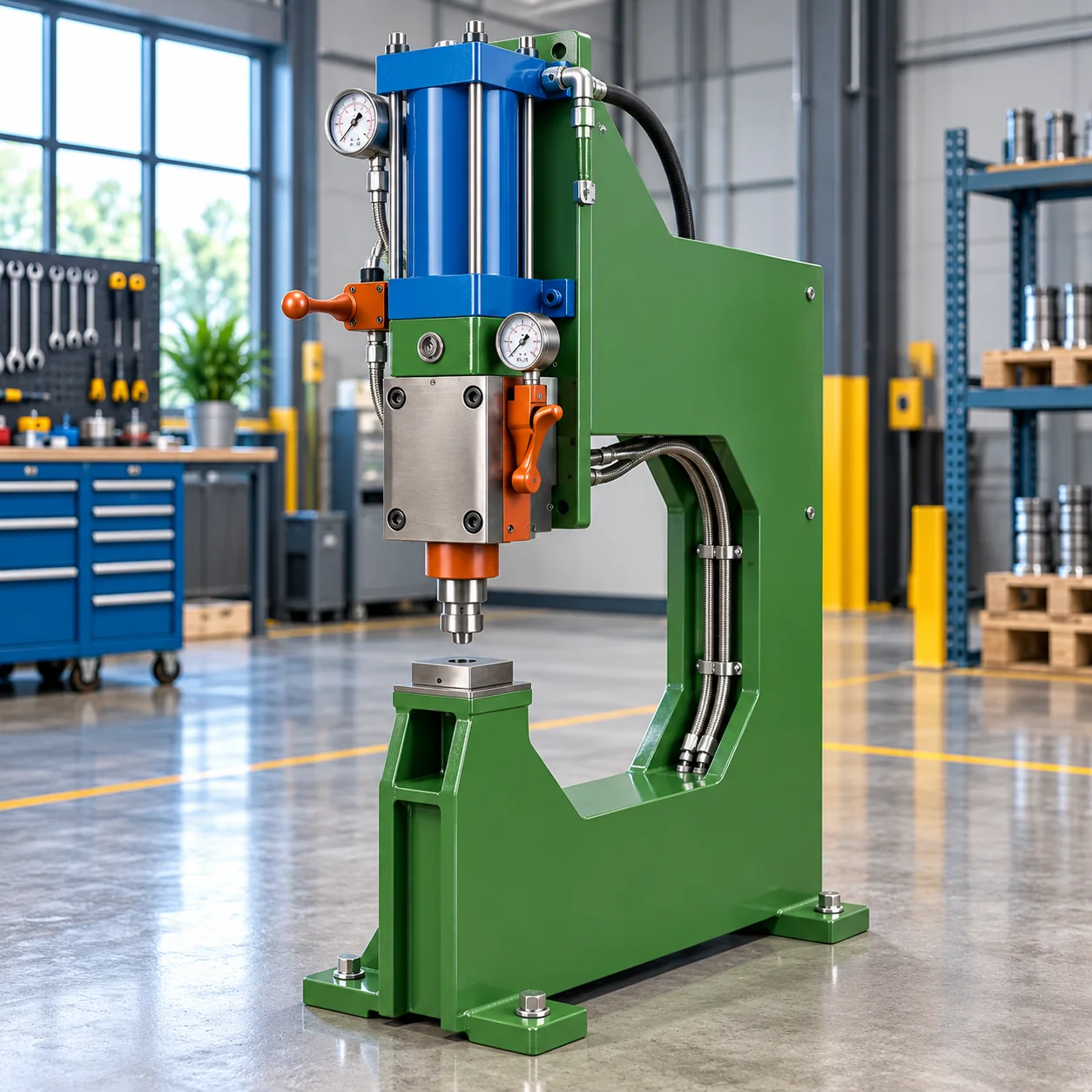 Semi automatic hydraulic mini punch press machine